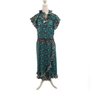 Vintage Diane Freis Colorful Georgette Dress